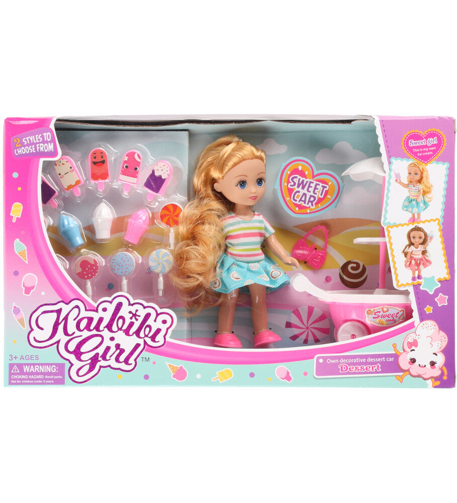 Haibibi Girl - Muñeca con Sweet Car Dessert