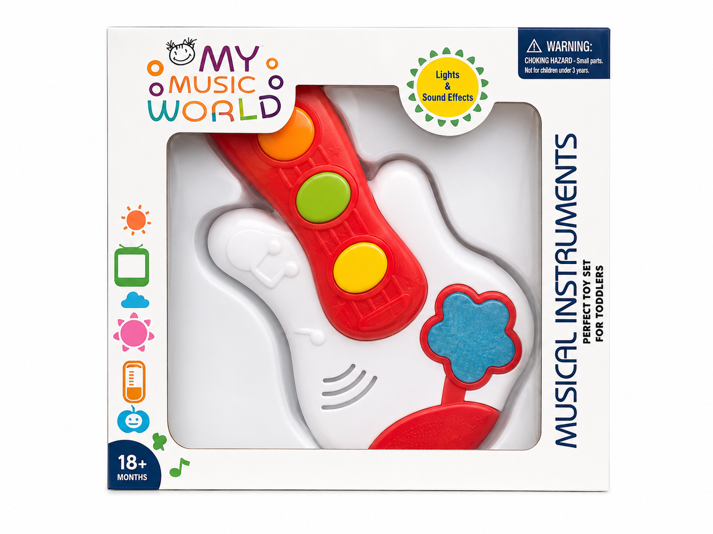 My Music World - Instrumentos Musicales con Luces y Sonido Guitarra