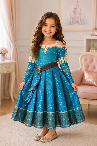Disfraz Princesa Nérida Brave Niña