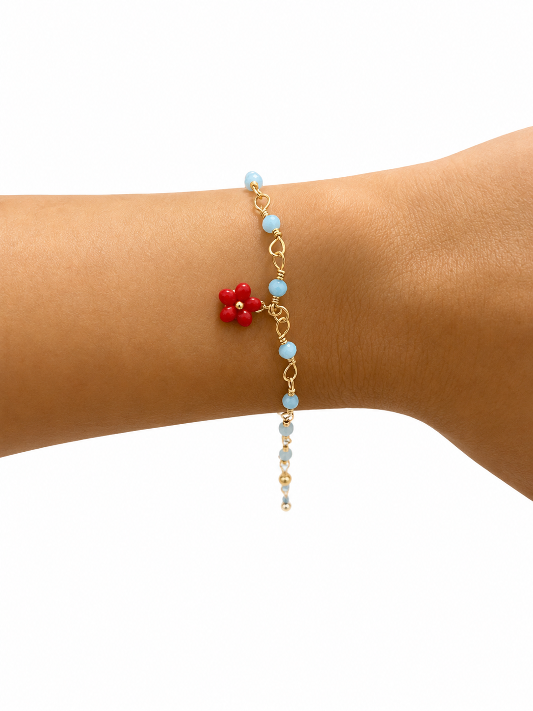 Pulsera Amianti - hecho a mano/baño de oro de 14k