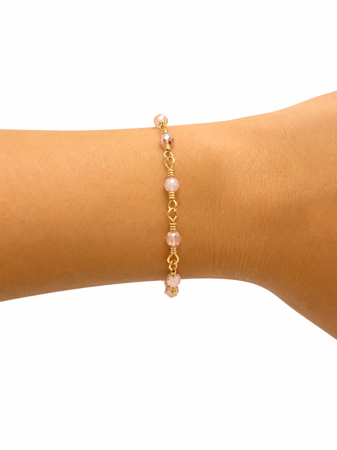 Pulsera Lucía - hecho a mano/baño de oro de 14k
