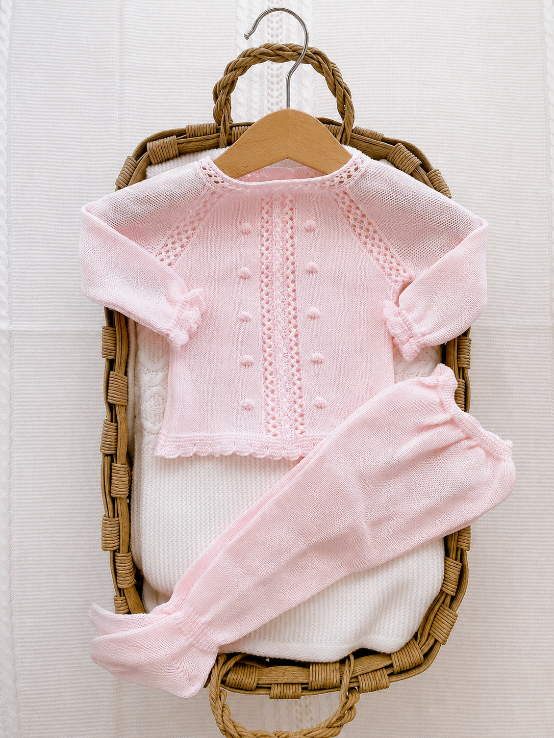 Conjunto 2 Piezas Tachón Trenza Bodoque Rosa JULIANA