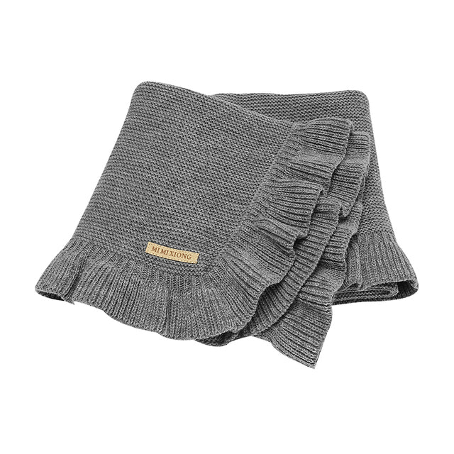 Manta de Punto con Olanes Chica