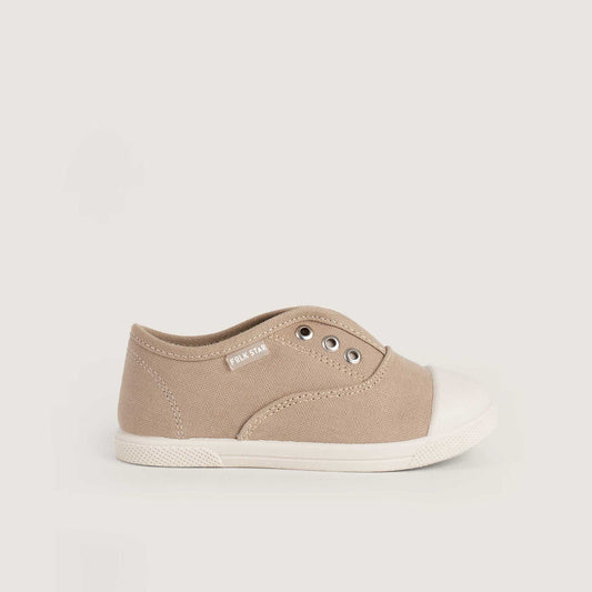 Tenis Orificios Beige Oxford Camel