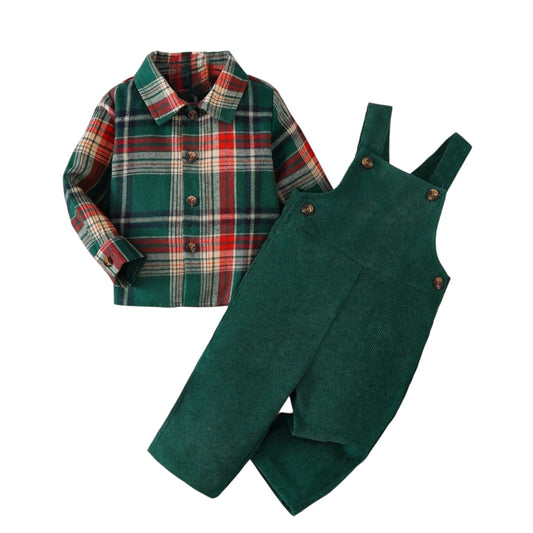 Conjunto de Pana Cuadros Niño