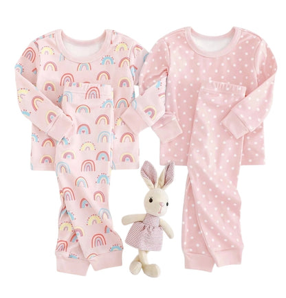 Pijama de Niña Arcoiris o Puntos