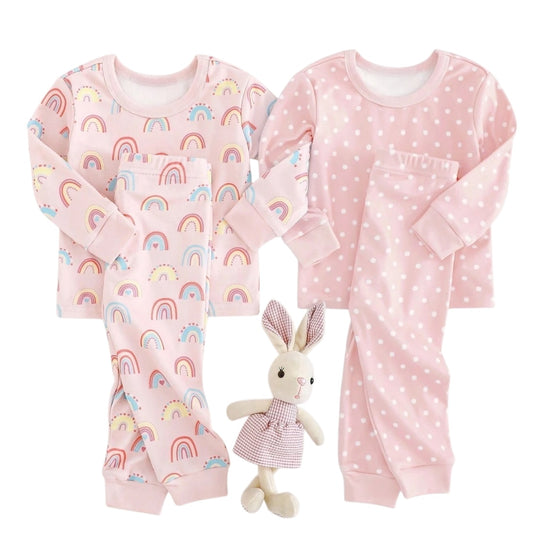 Pijama de Niña Arcoiris o Puntos