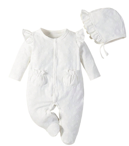 Mameluco Blanco Lunares