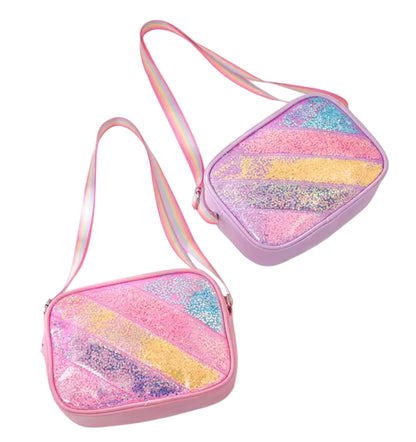 Bolso Rayas Niña Lentejuela