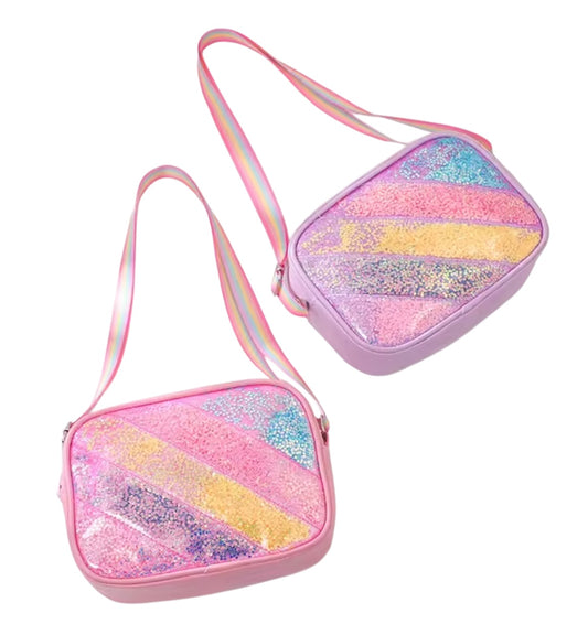 Bolso Rayas Niña Lentejuela