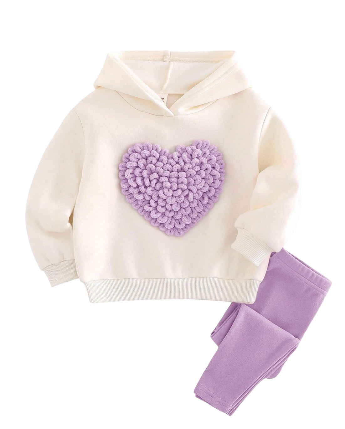 Conjunto Corazon Lila