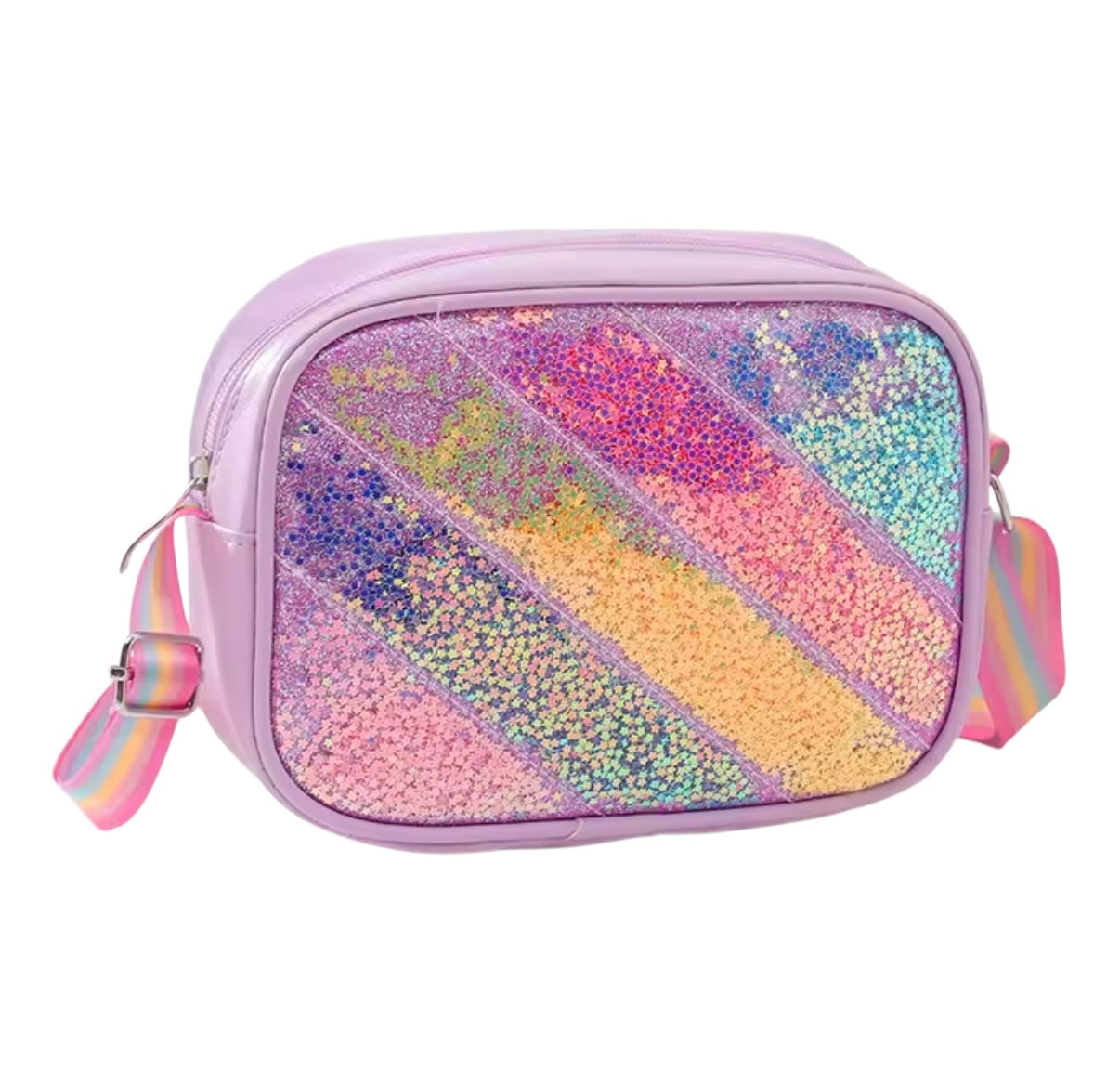 Bolso Rayas Niña Lentejuela