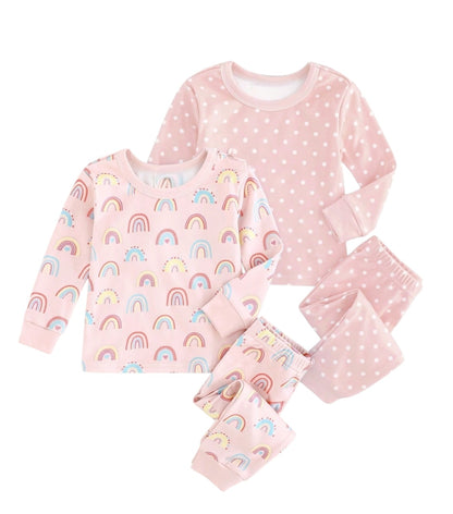 Pijama de Niña Arcoiris o Puntos