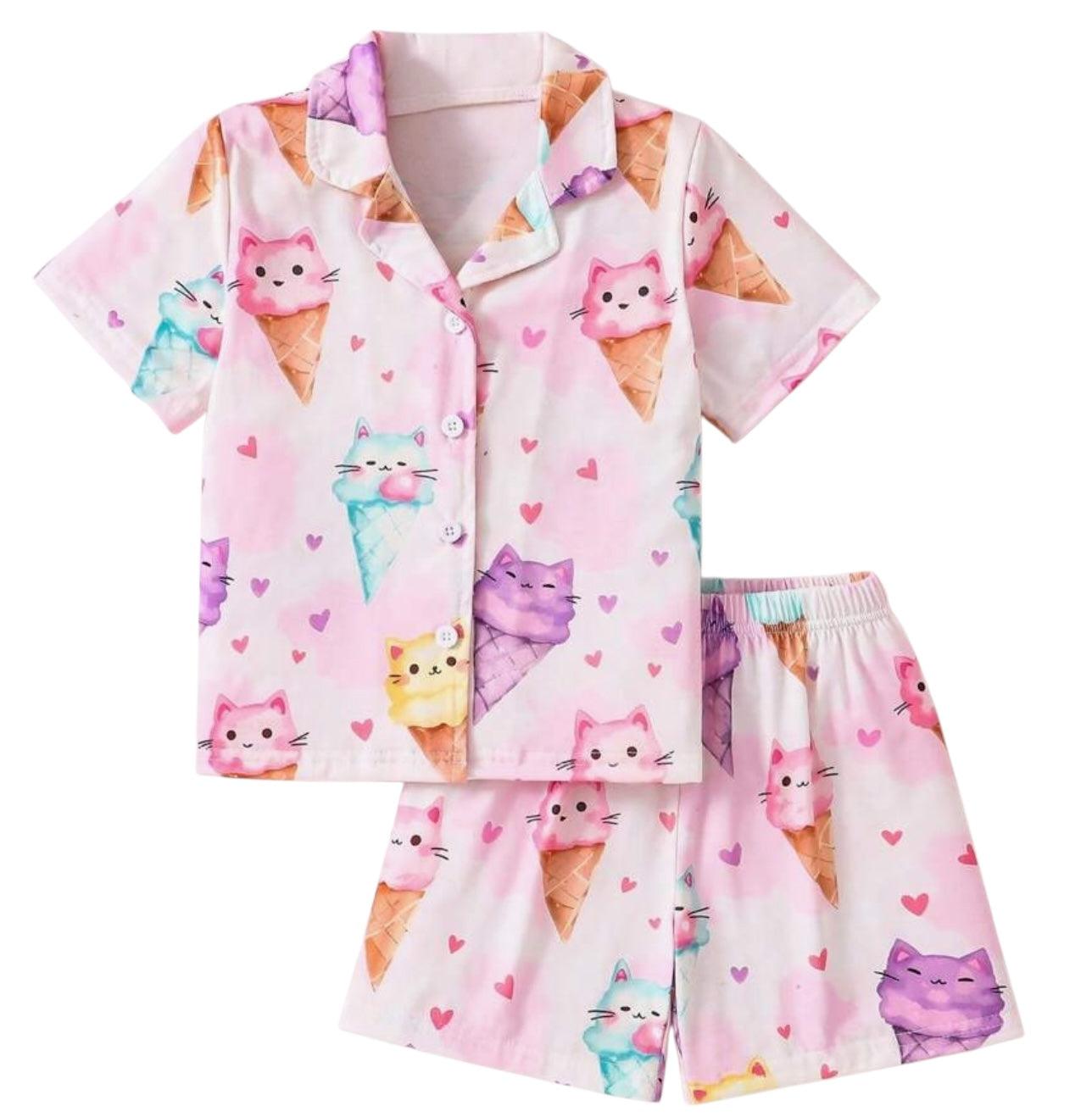 Pijama Nieve y Gatitos CHIKY NYNO