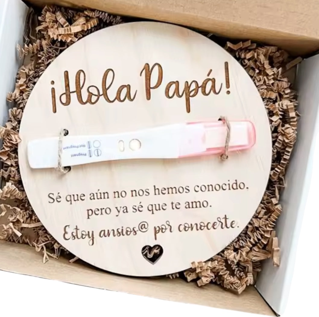 Anuncio de embarazo para papá