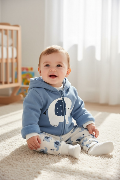 Conjunto Elefante Azul Niño
