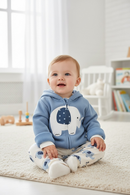 Conjunto Elefante Azul Niño