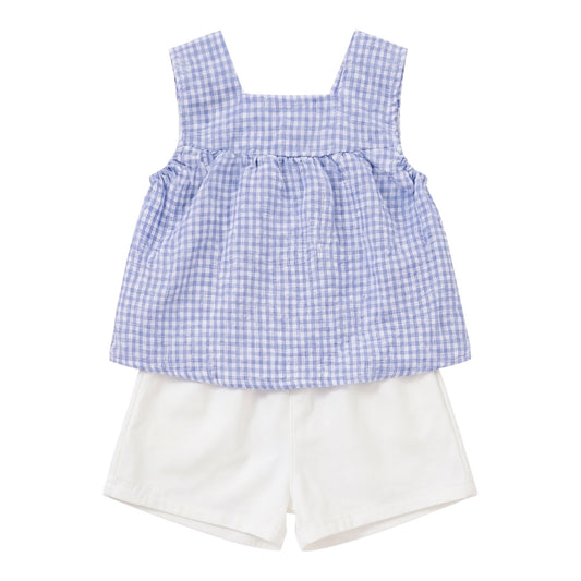 Conjunto 2 Piezas Verano Niña Cuadros