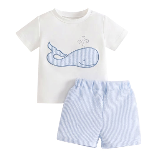 Conjunto Ballena Bordada Niño