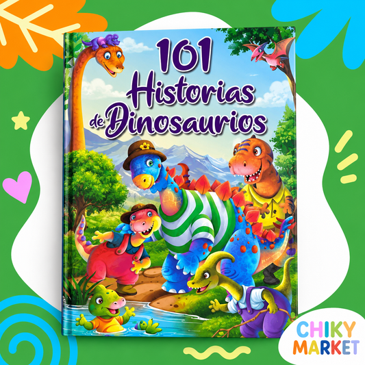 Cuentos 101 Historias e Dinosaurios CHIKY MARKET