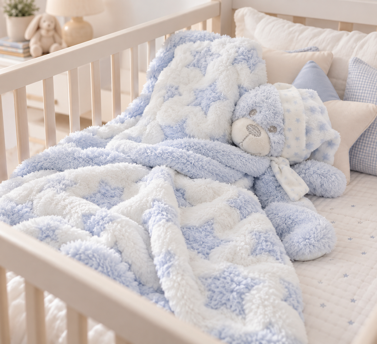 Manta Bear Naptime Oso Azul