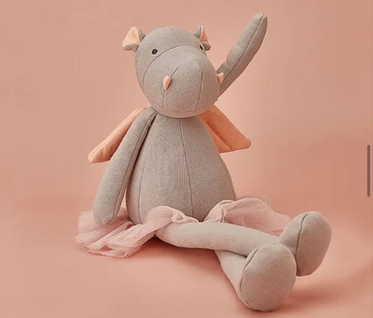 Hipopótamo Gris con Tutú